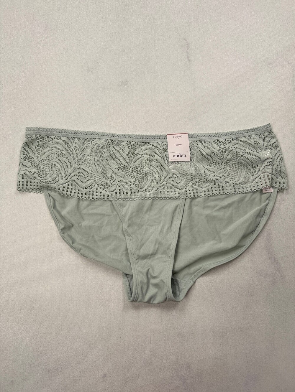 Auden Lace Brief Mint Modern Romantic - Womens L